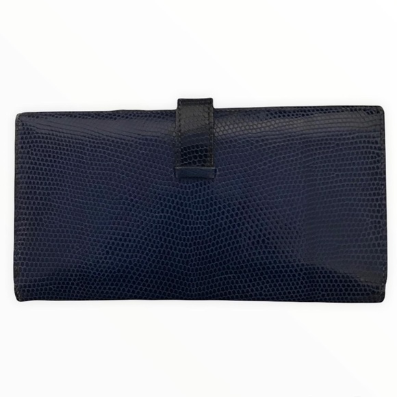 $1️⃣5️⃣0️⃣0️⃣HERMES Lizard Skin Bearn Wallet - Picture 2 of 10